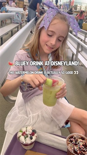 Bluey Snack at Disneyland! 🍉 Watermelon Drink Review