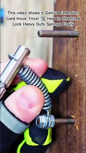 How to Stretch & Lock Heavy Duty Springs Easily #DIYHacks #ToolTricks #WorkshopSolutions #Mechanical