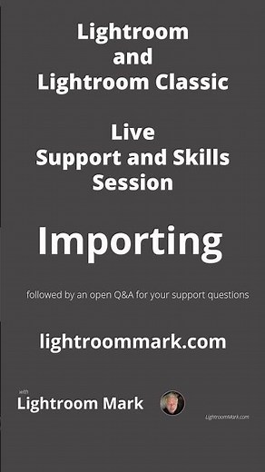 Lightroom Skills & Support Session : Classic - Importing Images #Lightroom#LightroomClassic