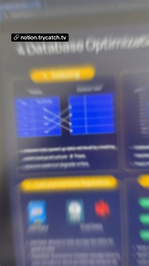 7.7K views · 259 reactions | 4 técnicas para optimizar bases de datos notion.trycatch.tv | Try Catch | Facebook