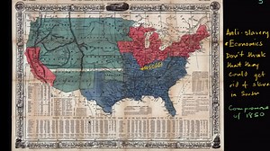 Increasing political battles over slavery in the mid-1800s