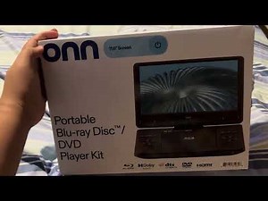 Onn Portable Blu-ray Player Unboxing