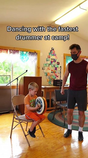 Half the size, double the speed! 💥 #irishdance #drums #fyp #foryou #bodhran