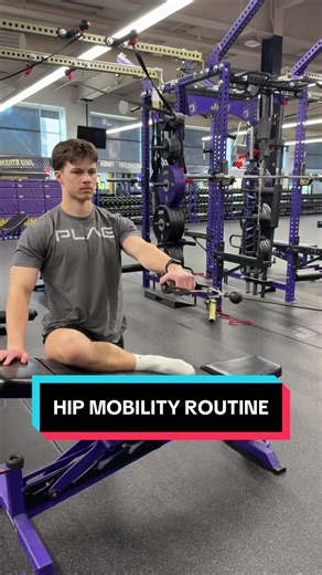 Got tight hips? If your hips feel locked up, your speed, squat depth, and change of direction are probably taking a hit. Try this mobility flow to open up the hips and posterior chain while owning end ranges: \t•\tBench Pigeon Cable Row – posterior hip capsule thoracic engagement \t•\tKB Assisted Hamstring – lengthen while staying active \t•\t3-Point SL Abductor ISO – build strength in outer hip end ranges \t•\t90/90 Hip Box – control internal & external rotation Don’t just stretch it. Control i