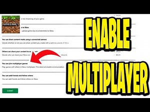 How To Enable Multiplayer In Minecraft