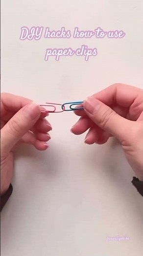 #253DIYhacks how to use paper clips #diy #diytips #diyhacks #diylifehacks #schoolhacks