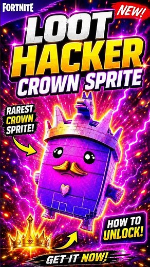 How to Unlock the NEW Loot Hacker Crown Sprite in Fortnite! 👑🔥