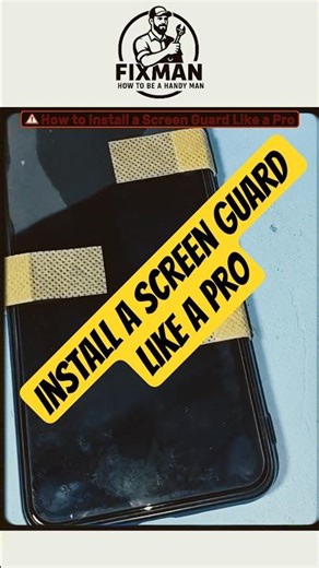HOW TO SCREEN GUARD LIKE A PRO #lifehacks #shorts