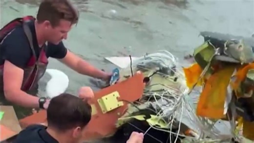 New video shows dramatic rescues after plane crash