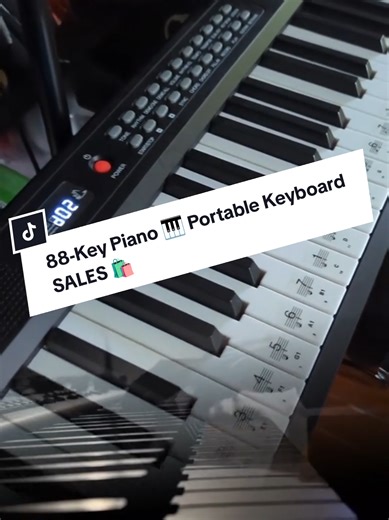 Your First Piano: Black Charge 88-Key Portable Keyboard