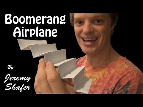 Origami Super Boomerang Airplane