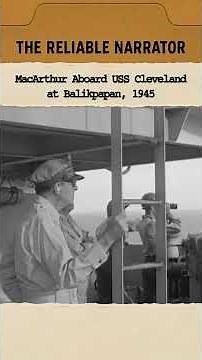MacArthur Aboard USS Cleveland at Balikpapan, 1945 #history #ww2