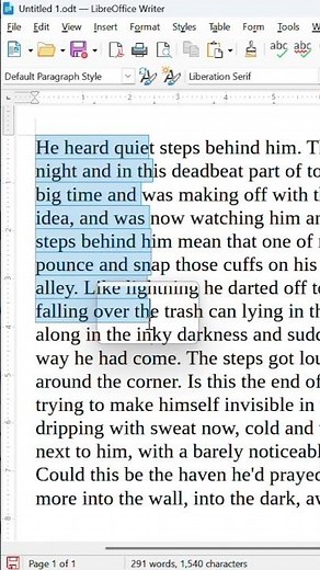 How to select text vertically in libre office writer,MS word & aother word Processors | #shorts