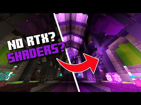 How To Use Shaders WITHOUT RTX in Minecraft BEDROCK (Windows 10 / MCPE)