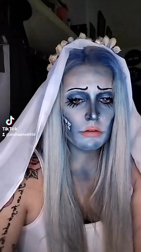 Corpse bride 🕷️🕸️ #disney #disneymakeup #skeletonmakeup #zombiemakeup #cosplay I don't own the rights to the music | Alisha Ann Arnett