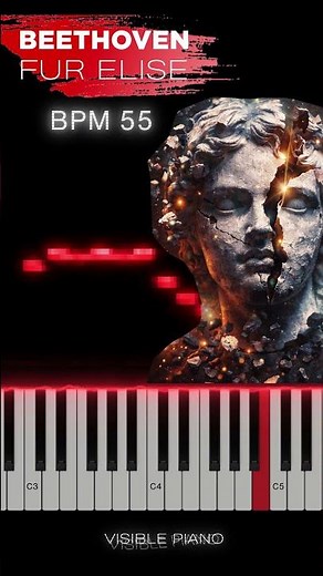 Fur Elise Like You’ve Never Seen It BPM 55🎹Full Video in Comments #pianocover #pianotutorial #piano
