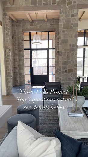 666 reactions · 19 comments | Top three questions asked about our #threefallsproject 懶懶懶 1. Stone - @prominence.natural.stone Prominence Stone Normandy Blend 2. Paint - Chantilly Lace by @benjaminmoore 3. Wood Floor - @monarchplank color - Lago Como Build @splitrockcustomhomes and @grovehomesutah Arch @stevetiek | Becki Owens | Facebook