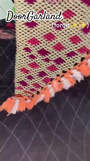 handmade toran comment for tutorial ❤️✨ #artoftheday #tutorial #handmadeart