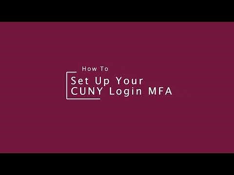Setup Your CUNY Login MFA