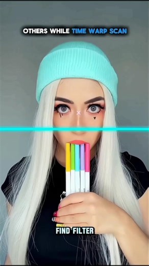 the warp scan😼 #tutorial #lipsync #tiktokfilter