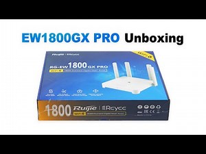 RG-EW1800GX PRO 1800M Wi-Fi 6 Dual-band Gigabit Mesh Router Unboxing