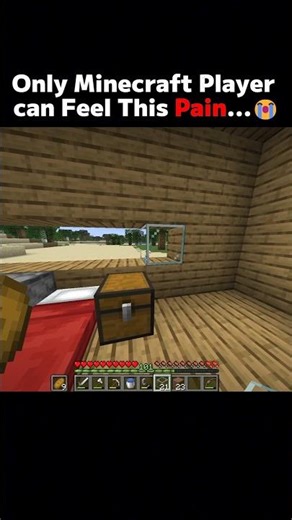 Minecraft Player's Pain #minecraft #tutorial #memes