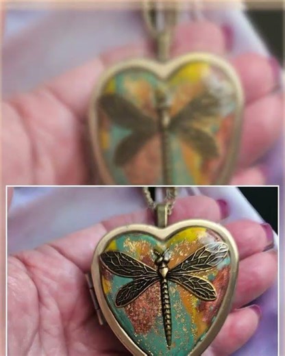 Dragonfly Music Box Locket