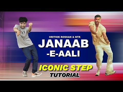 Hrithik Roshan Iconic Dance Steps | Janaab E Aali | War2 | NTR | Ajay Poptron Tutorial