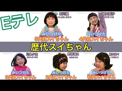 I found it! All the Sui-chans (1st to 5th generation) | "Onigiri Face" YouTube Channel