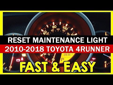 How to Reset Toyota Maintenance Required Light [2011 Toyota 4Runner] 5th generation