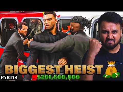 GTA V LIVE 🔴 | The Big Score Heist (Subtle) 💰🔥 | Story Mode Hindi Part 18