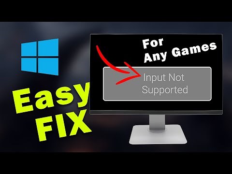 Input Not Supported In Any Games (Fixed)