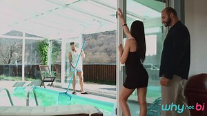 WHYNOTBI - Thomas Friedl Watches Jeffrey Lloyd Jerking Off To His Wife Katy Rose Before Joining In For A Horny Threeway