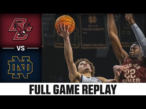 Boston College vs. Notre Dame Full Game Replay | 2025-26 ACC Men's Basketball