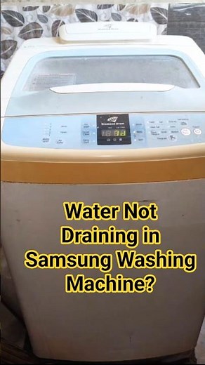 Water Not Draining in Samsung top load Washing Machine? Drain Motor Failed! 😱#shorts #samsung#drain
