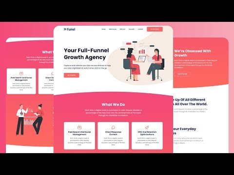 Create Agency Website Using HTML CSS & JavaScript | Step-by-Step