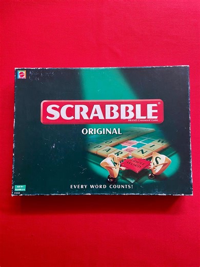 Scrabble Original Tile Crossword Board Game by Mattel 2003 Complete - Etsy