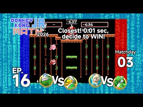 BCG Donkey Kong Jr. Math 2026 EP 16 MD 03 - Spike VS Hammer Bro , Rosalina VS Yoshi