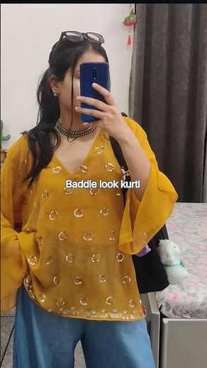 Girls… this kurti gives full baddie vibes Baddie Kurti Look 😮‍💨 Trendy Ethnic Outfit