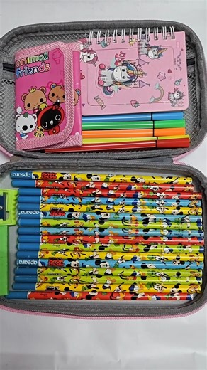 ASMR back to school stationery filling pencil case #shorts