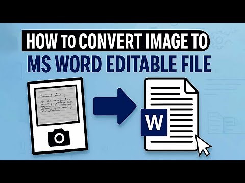 How to Convert image to MS Word Editable File By Using MS Word |MS Word |JPEG to Text |Quick Fixup