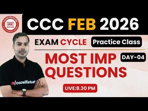 CCC FEBRUARY EXAM 2026 | CCC ONLINE CLASS #04 | CCC EXAM QUESTIONS | BY DEVENDRA SIR
