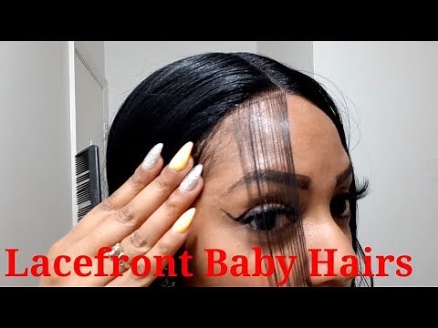 HOW TO DO BABY HAIRS ON LACEFRONT WIG!