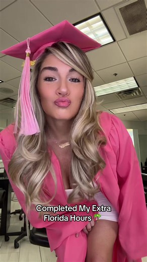 200 hours but still worth a graduation video 🩷 #cosmetology #cosmetologygraduate #cosmo #graduate #ellewoods