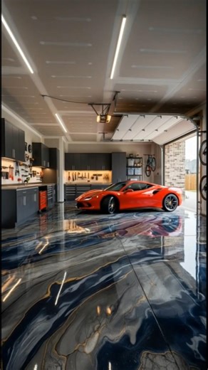 Wait Till You See This Garage Glow-Up 🤯✨ #epoxy”