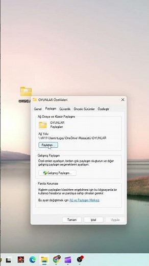 Windows Klasör Paylaşımı Nasıl Yapılır?#shorts