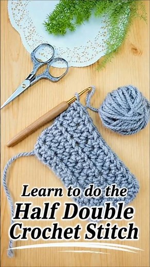 Learn how to crochet half double crochet stitch.
