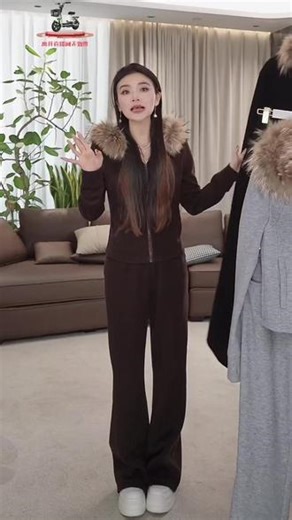 LA.Sheila“许妍同款”星落追光银狐绒两件套#套装 #洋气减龄 #加绒保暖 #抖音小助手🔥 #千屿sheila