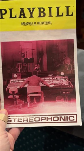 Stereophonic national tour at The National DC. Performance on 2/13/25. #dctheatre #touringtheatre #plays #theatre
