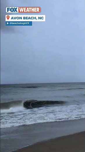 Heavy Clouds Loom Above North Carolina's Outer Banks